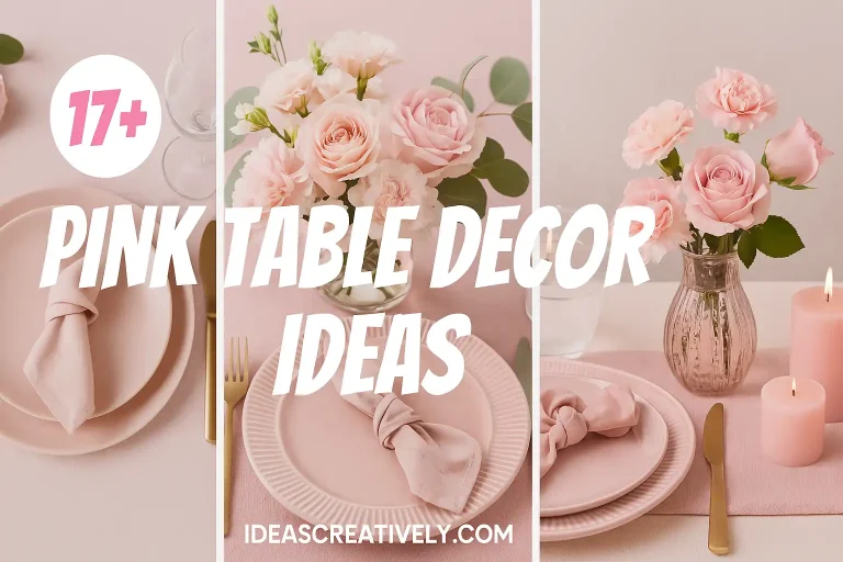 Pink Table Decor Ideas