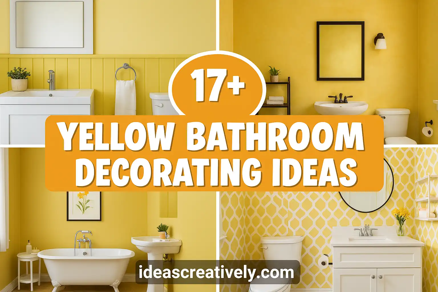 Yellow Bathroom Decorating Ideas